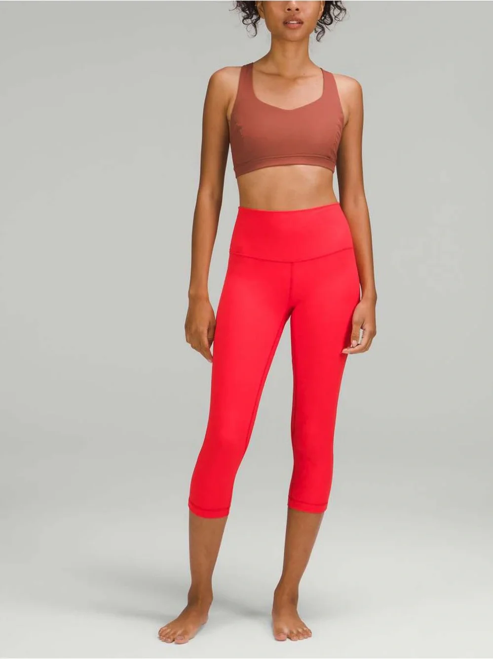 Lululemon Love Red Align Size 8 Cropped High-Rise Cropped Leggings